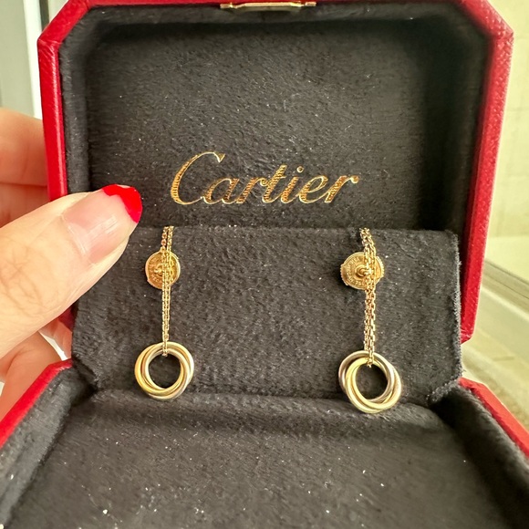 Cartier trinity dangle earrings - Picture 2 of 5